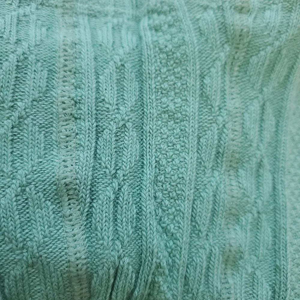 Mini Boden Green Cable Knit Leggings